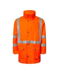 Hi Vis 4-in-1 Waterproof Jacket With X Pattern Tape - NSW Rail Compliant
