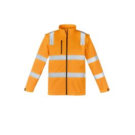 Syzmik Unisex Hi Vis Vic Rail 2 in 1 Softshell Jacket (ZJ780) main image 0