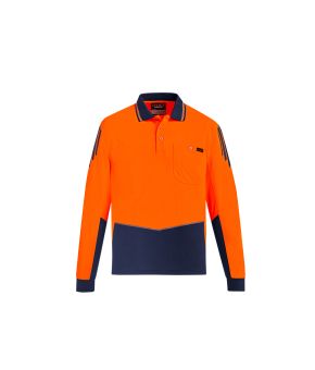 Mens Hi Vis Flux L/S Polo
