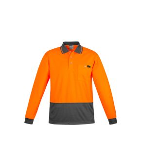 Mens Hi Vis Comfort Back L/S Polo