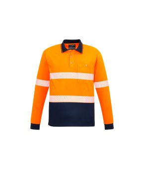 Unisex Hi Vis Segmented L/S Polo