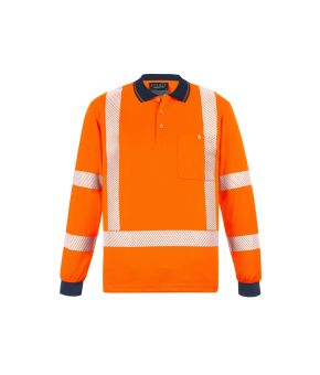 Unisex Hi Vis Segmented X Back NSW Rail Polo