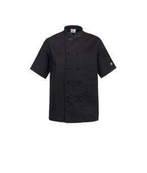 Classic Black Chefs Jacket - Short Sleeve