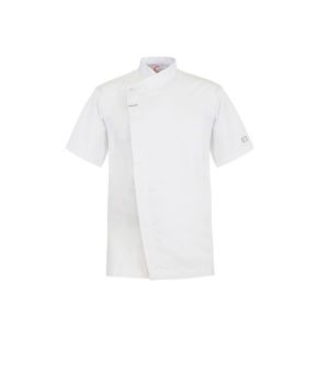 White Chefs Tunic - With Concealed Front and Short Sleeves