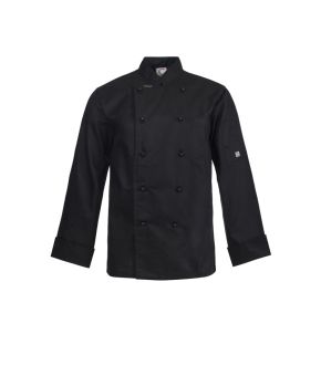 Lightweight Executive Black Chefs Jacket - Long Sleeve