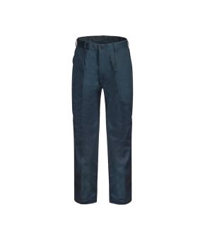 Classic Single Pleat Cotton Work Pant