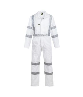 Hi Vis Cotton Coverall With Bio Motion Tape - Night Use Only