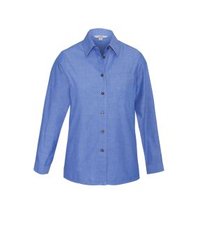 Wrinkle Free Chambray Womens L/S Shirt