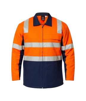 Hivis Quilted Cotton Jacket With Tape