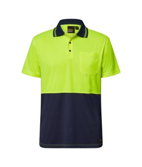 Hi Vis Lightweight Micromesh S/S Polo with Pocket