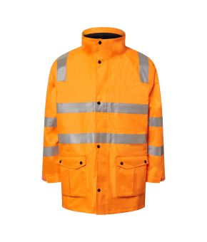 Hi Vis Vic Rail Waterproof Shell Jacket With Tape