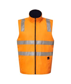 Hi Vis Vic Rail Reversible Vest With Tape