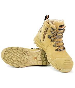 Bison XT Ankle Lace Up Safety Boot With Zip