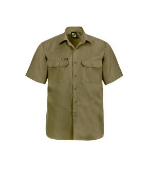 Short Sleeve Cotton Drill Shirt- 17-9350921030046