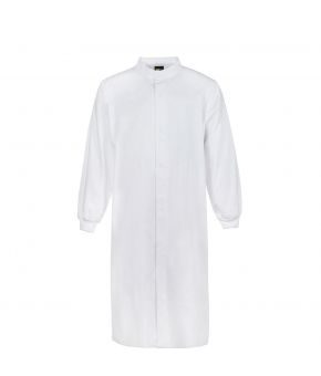 Food Industry L/S Long Dustcoat With Mandarin Collar