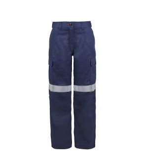 Ladies Hrc2 FR Cargo Work Pant With FR Reflective Tape