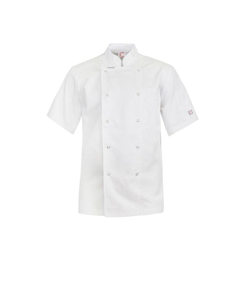 EXECUTIVE S/S CHEFS JACKET WITH PRESS STUDS