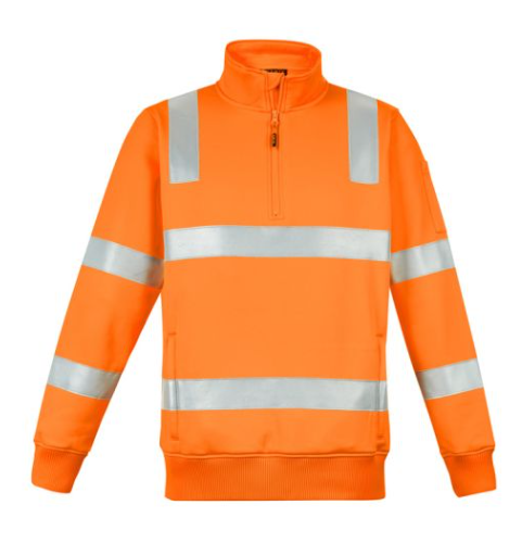 Unisex Hi Vis Vic Rail 1/4 Zip Pullover