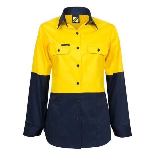 Ladies Lightweight L/S Closed Front Cotton Work Shirt Ladies Lightweight L/S Closed Front Cotton Work Shirt